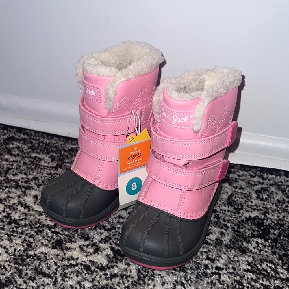 Cat & Jack Toddler Girl Snow Boots - Picture 2 of 7